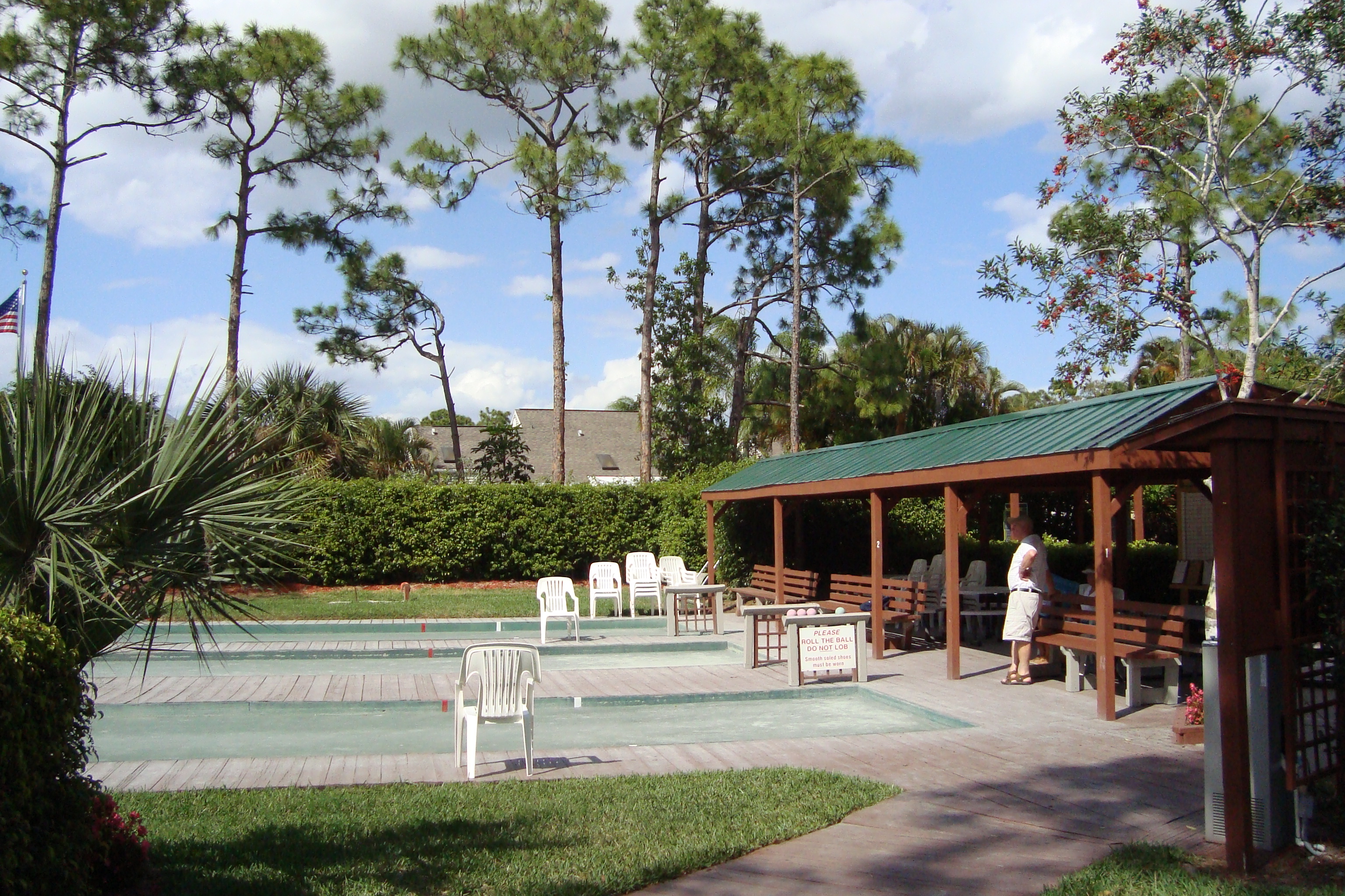 Bocci Ball Courts at Bay Forest in Naples, Florida.